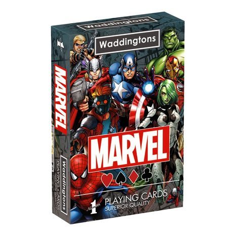 Hrací karty, WADDINGTONS NO. 1 Karty Marvel Universe, Winning Moves, W030894