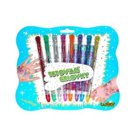 Set de pixuri cu gel pentru tatuaje 8 buc, Wiky, W882699