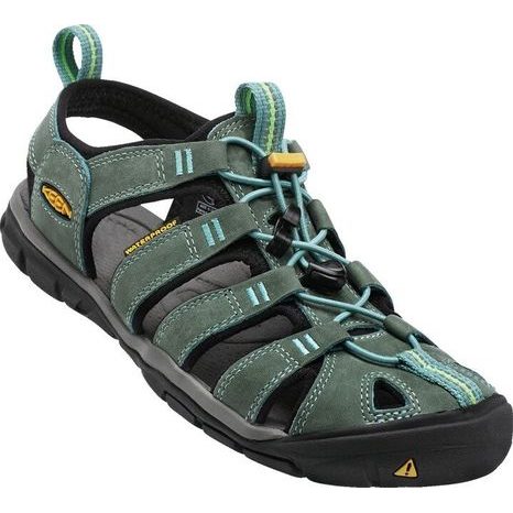 Sandale Clearwater CNX Leather W mineral blue/yellow, Keen, 1014371, albastru