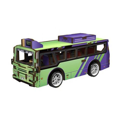 3D drevené puzzle - Autobus 14 cm, Wiky creativity, W035430