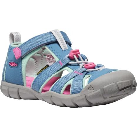 Dievčenské sandále SEACAMP II CNX coronet blue/hot pink, KEEN, 1028841/1028850