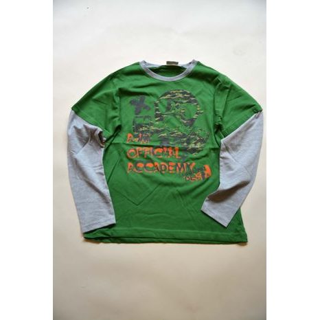 tričko chlapecké s dlouhým rukávem, Wendee, ozfb101639-2, zelená