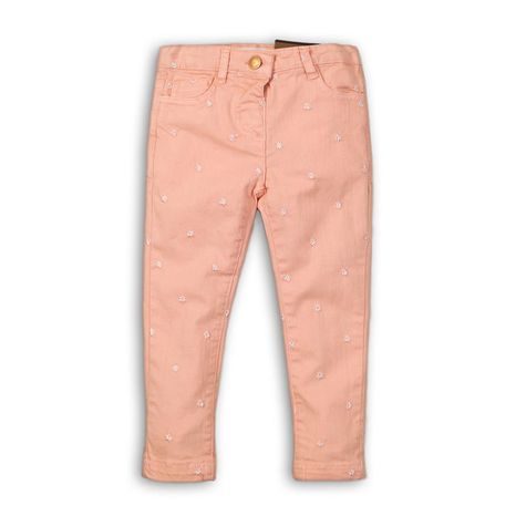 Kalhoty dívčí s elastenem, Minoti, Secret 11, růžová