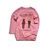 Tricou pentru fete, cu mânecă lungă, Wendee, BTS39230-1, roz