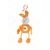 Baby hračka s tvary a klipem, Pidilidi, 5029, oranžová