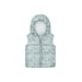 VESTA PUFFA DIN NAILON PENTRU FETE CU CĂPTUȘEALĂ DIN MICROFLEECE, MINOTI, 12GILET 18, ALBASTRU - VESTE PENTRU COPII