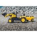 ŠLAPACÍ TRAKTOR 2076M KOMASTU PEDAL BACKHOE S PŘÍVĚSEM, FALK, W014092 - ŠLAPADLA