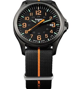 TRASER P67 OFFICER PRO GUNMETAL BLACK/ORANGE NATO - HERITAGE - HODINKY