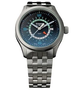 TRASER AURORA GMT BLUE - OCEL - CLASSIC - HODINKY