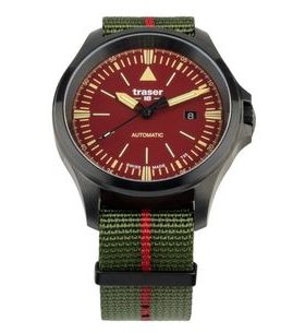 TRASER P67 OFFICER PRO AUTOMATIC RED NATO - HERITAGE - HODINKY