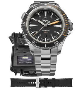 TRASER P67 DIVER AUTOMATIC BLACK SET OCEL A PRYŽ - HERITAGE - HODINKY