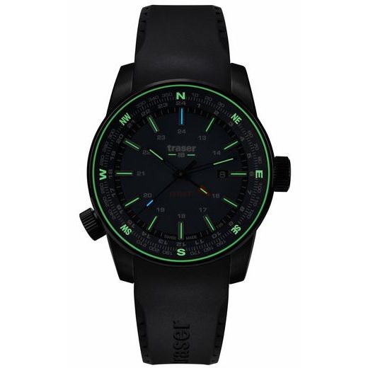 TRASER P68 PATHFINDER GMT GREEN PRYŽ - TACTICAL - HODINKY