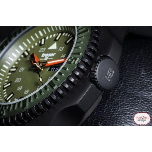 TRASER P69 BLACK STEALTH GREEN PRYŽ - TACTICAL - HODINKY