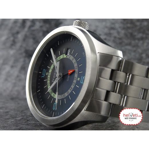 TRASER AURORA GMT BLUE - KŮŽE - CLASSIC - HODINKY