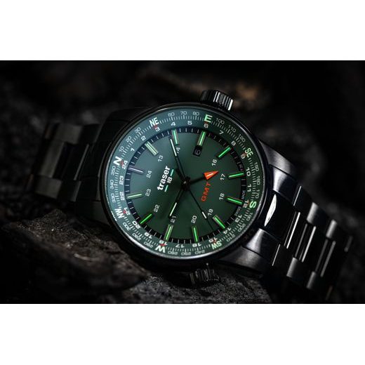 TRASER P68 PATHFINDER GMT GREEN OCEL - TACTICAL - HODINKY