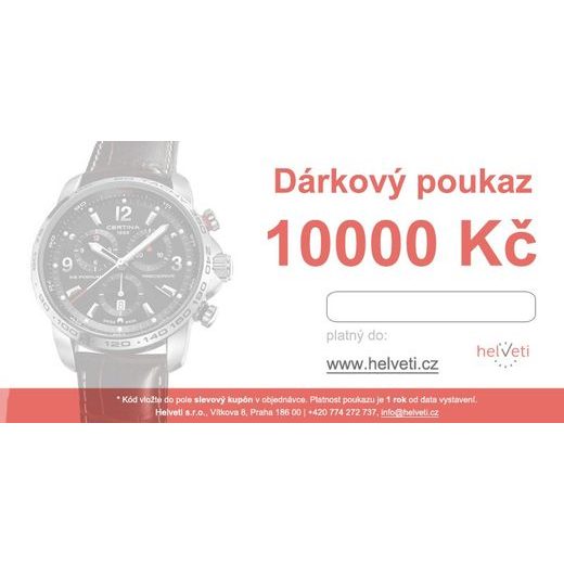 DÁRKOVÝ POUKAZ 10000 KČ - DÁRKOVÉ POUKAZY - PŘÍSLUŠENSTVÍ