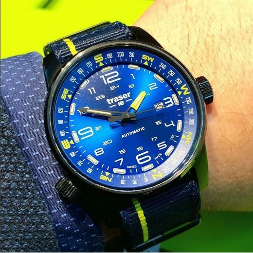 TRASER P68 PATHFINDER AUTOMATIC BLUE NATO - TACTICAL - HODINKY