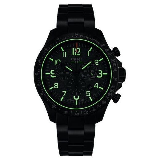 TRASER P67 OFFICER PRO CHRONOGRAPH GREEN OCEL - HERITAGE - HODINKY