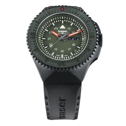 TRASER P69 BLACK STEALTH GREEN PRYŽ - TACTICAL - HODINKY