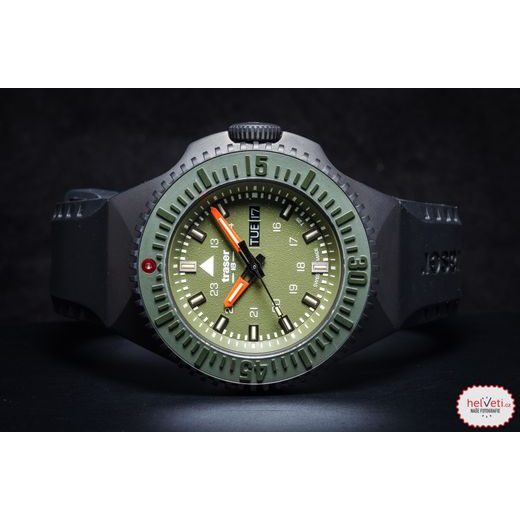 TRASER P69 BLACK STEALTH GREEN PRYŽ - TACTICAL - HODINKY