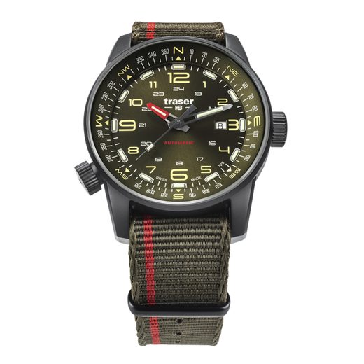 TRASER P68 PATHFINDER AUTOMATIC GREEN NATO - TACTICAL - HODINKY