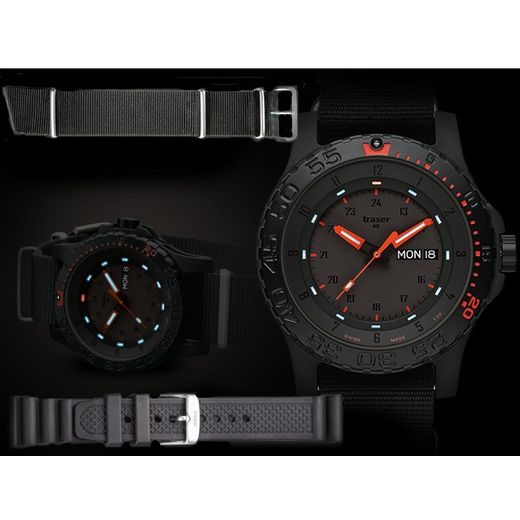 TRASER P6600 RED COMBAT NATO - TACTICAL - HODINKY