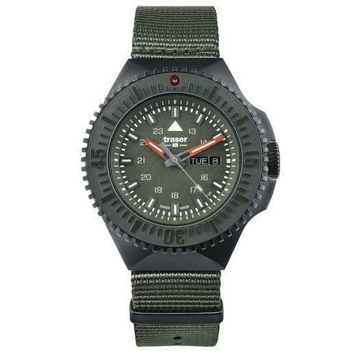 TRASER P69 BLACK STEALTH GREEN NATO - TACTICAL - HODINKY