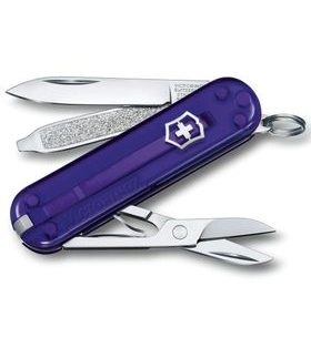 NŮŽ VICTORINOX CLASSIC SD TRANSPARENT COLORS PERSIAN INDIGO - KAPESNÍ NOŽE - PŘÍSLUŠENSTVÍ