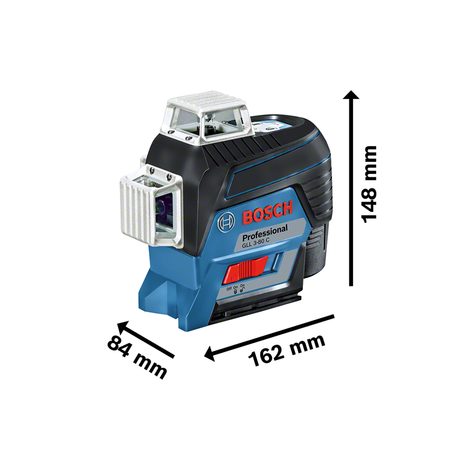 Aku čárový laserový měřič Bosch GLL 3-80 C 0601063R05 - 4