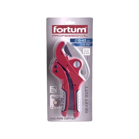 FORTUM 4775010 - nůžky na plastové trubky, ∅0-42mm - 2