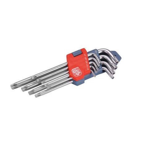 EXTOL PREMIUM 6601 - L-klíče TORX, sada 9ks, 10-50mm