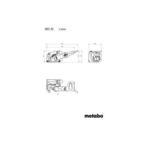 Elektrická drážkovací frézka Metabo MFE 40 604040510 - 11