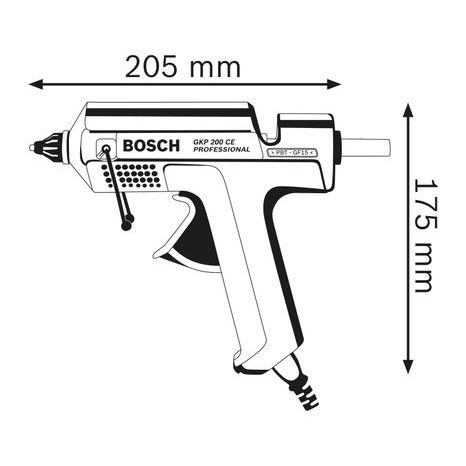 Elektrická tavná lepící pistole Bosch GKP 200 CE 0601950703 - 2