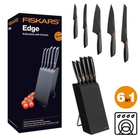 Blok Edge dřevěný s pěti noži Fiskars 1003099 - 2