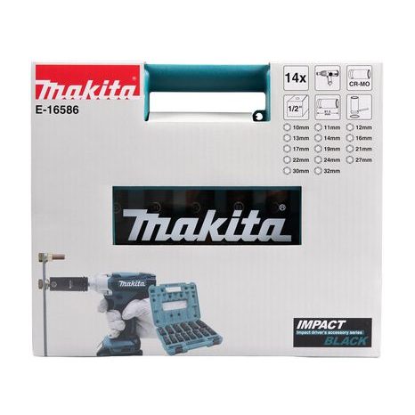Sada prodloužených nástrčných klíčů Makita Impact BLACK E-16586 - 4