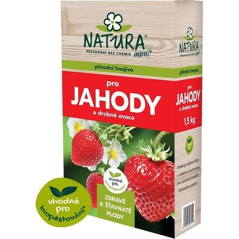 Hnojivo přírodní NATURA pro jahody a drobné ovoce 1,5 kg Agro 000561