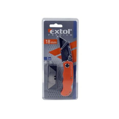 EXTOL PREMIUM 8855000 - nůž zavírací s výměnným břitem, 19mm - 2