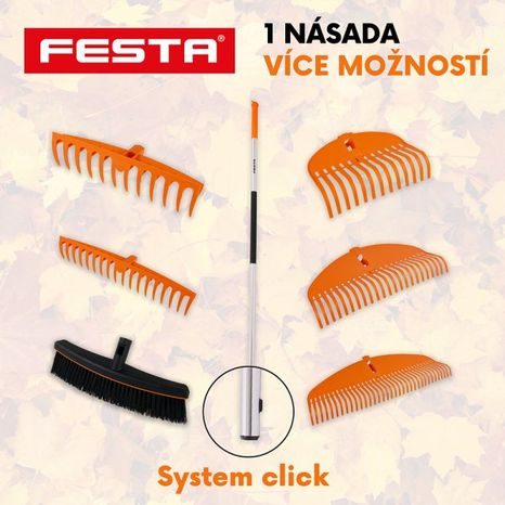 Násada FESTA hliníková 161cm click - 2