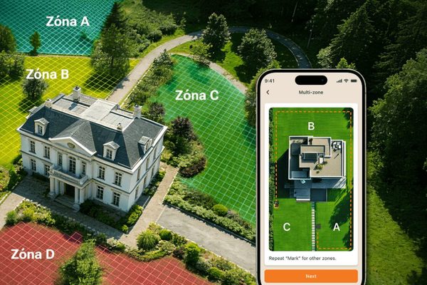 Worx Vision Cloud 2WD - správa zón