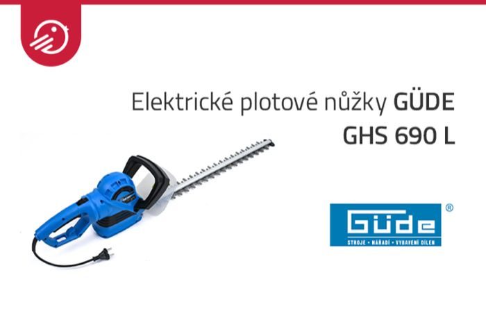 Elektrické nůžky na živý plot GÜDE GHS 690 L