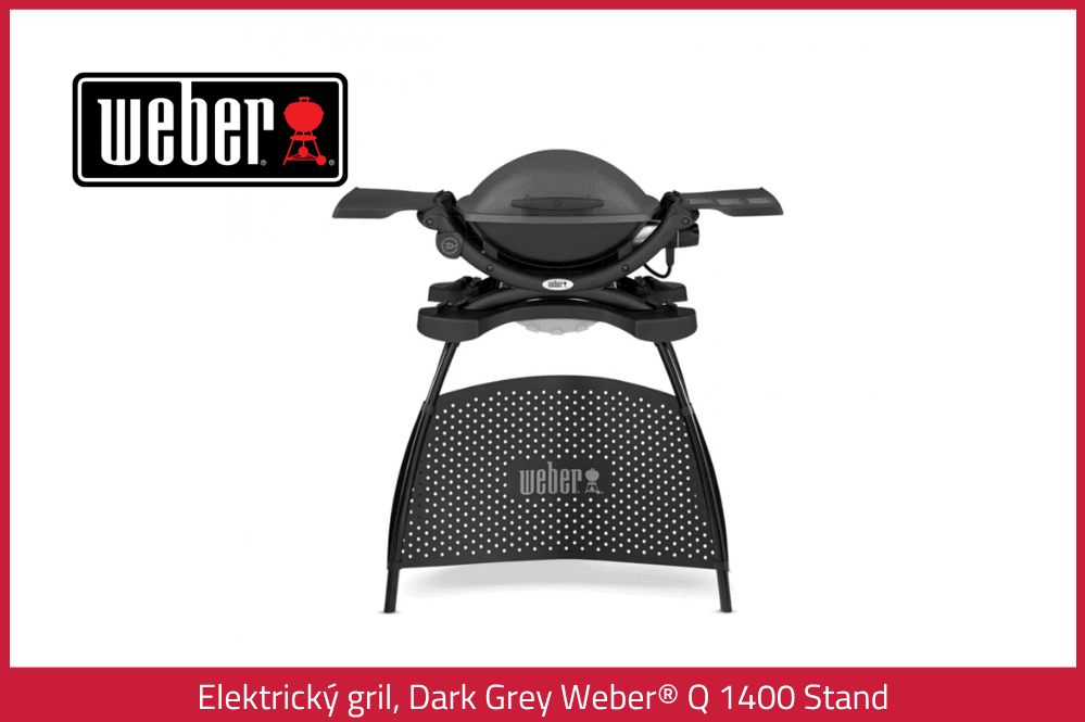 Elektrický gril Dark Grey Weber Q 1400 Stand