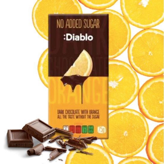 LowCarb hořká čokoláda pomerančem Diablo