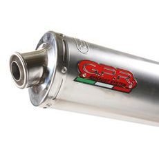BOLT-ON SILENCER GPR INOX ROUND K.76.1.IT BRUSHED STAINLESS STEEL INCLUDING REMOVABLE DB KILLER