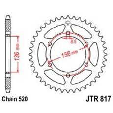 Reťazová rozeta JT JTR 817-46 46 zubov,520