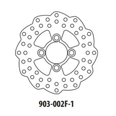Brzdový kotúč GOLDFREN 903-002F-1 predné 180,5 mm