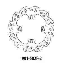 Brzdový kotúč GOLDFREN 901-502F-2 predné 240 mm
