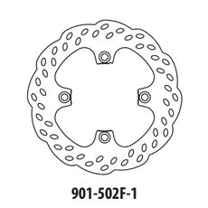 Brzdový kotúč GOLDFREN 901-502F-1 predné 240 mm