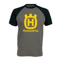 PÁNSKÉ TRIKO S MOTIVEM HUSQVARNA 1 - ČERNO/ŠEDÉ