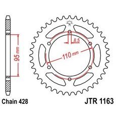 Řetězová rozeta JT JTR 1163-45 45 zubů, 428