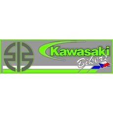 SAMOLEPKA KAWASAKI BIKERS CZ - WHITE